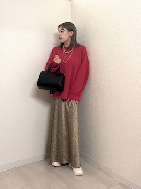 「LOWRYS FARM（ローリーズファーム）のソフトウラケプルオーバー  579079（スウェット）」を使った、のん  さん（レディース・154cm）の秋コーディネート