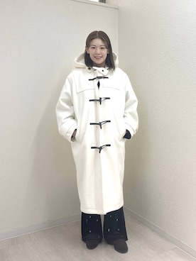 「アイテム（ダッフルコート）」を使った、のん  さん（レディース・154cm）の冬コーディネート
