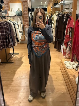 「LOWRYS FARM（ローリーズファーム）のアイテム（ストール/ショール）」を使った、のん  さん（レディース・154cm）の秋コーディネート