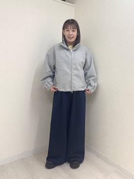 「LOWRYS FARM（ローリーズファーム）のベルトツキクロッグ  636375（サンダル、ブラック系）」を使った、のん  さん（レディース・154cm）の春コーディネート