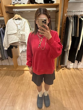 「LOWRYS FARM（ローリーズファーム）のソフトウラケプルオーバー  579079（スウェット）」を使った、のん  さん（レディース・154cm）の秋コーディネート