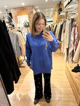 「アイテム（モカシン/デッキシューズ）」を使った、のん  さん（レディース・154cm）の冬コーディネート