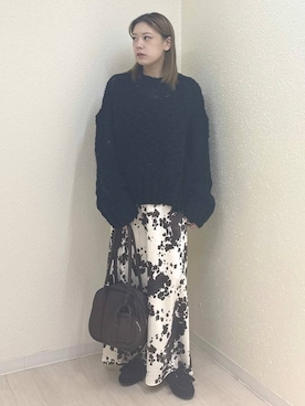 「アイテム（モカシン/デッキシューズ）」を使った、のん  さん（レディース・154cm）の冬コーディネート