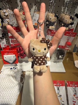 「LOWRYS FARM（ローリーズファーム）の【HELLO KITTY】ぬいキーホルダー9 666163 /GOODS（キーホルダー、その他）」を使った、のん  さん（レディース・154cm）の夏コーディネート