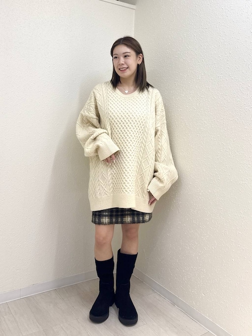 ケーブルBIGチュニック LOWRYS FARM｜ケーブルBIGチュニック | Rakuten Fashion(楽天