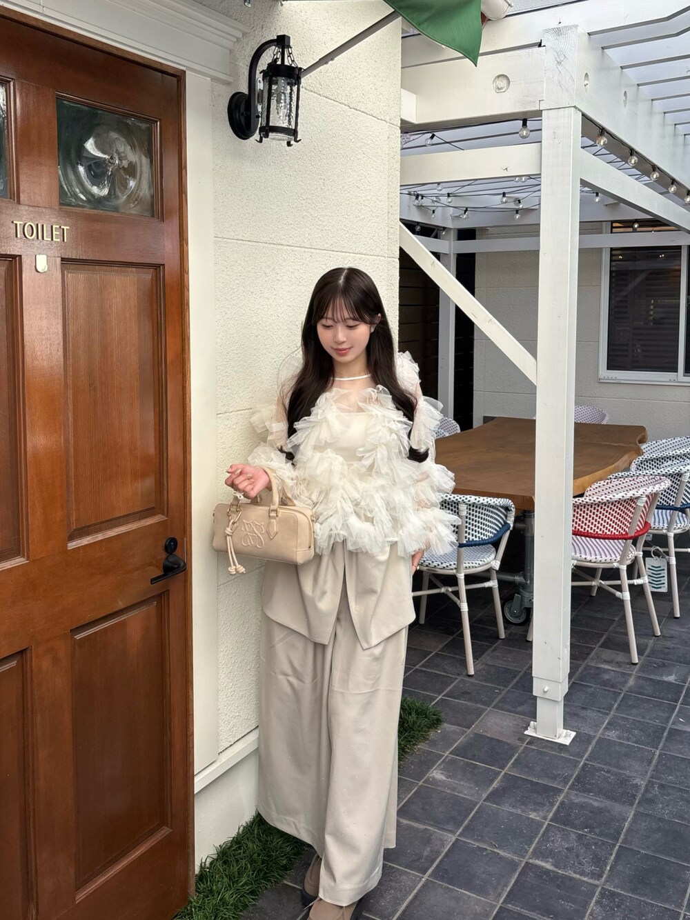 NOTREemor（ノートルエモア）の「tulle veil tops（シャツ/ブラウス