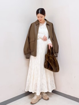 「MOHI（モヒ）のアイテム」を使った、ikuta＊さん（レディース・155cm）の秋コーディネート