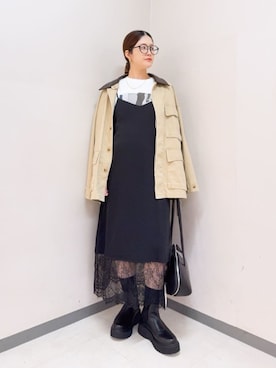 「アイテム（その他アウター）」を使った、ikuta＊さん（レディース・155cm）の秋コーディネート