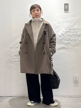 「アイテム（その他アウター）」を使った、piiiiikopiiiiikoさん（レディース・150cm・40代）の秋コーディネート