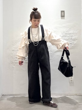 「アイテム（ネックレス）」を使った、piiiiikopiiiiikoさん（レディース・150cm・40代）の秋コーディネート