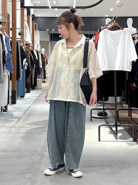 「LEPSIM（レプシィム）のアイテム」を使った、ピーコ✌︎さん（レディース・150cm）の春コーディネート