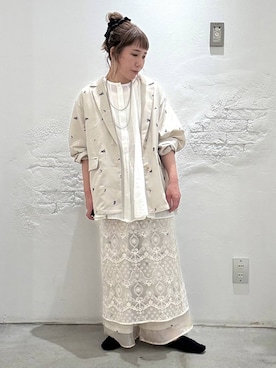「アイテム（タンクトップ）」を使った、ピーコ✌︎さん（レディース・150cm・40代）の春コーディネート
