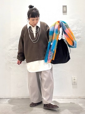 「アイテム（スニーカー、その他）」を使った、piiiiikopiiiiikoさん（レディース・150cm）の冬コーディネート