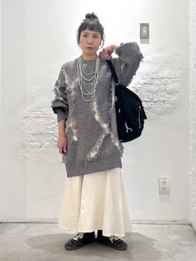 「アイテム（ヘアゴム）」を使った、piiiiikopiiiiikoさん（レディース・150cm）の冬コーディネート