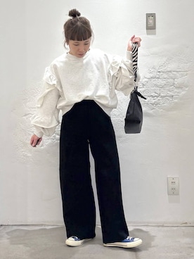 「アイテム（パンツ）」を使った、piiiiikopiiiiikoさん（レディース・150cm・40代）の秋コーディネート