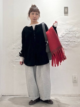 「アイテム（スウェットパンツ）」を使った、piiiiikopiiiiikoさん（レディース・150cm・40代）の秋コーディネート