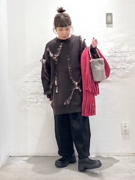 「アイテム（スウェットパンツ）」を使った、piiiiikopiiiiikoさん（レディース・150cm・40代）の秋コーディネート