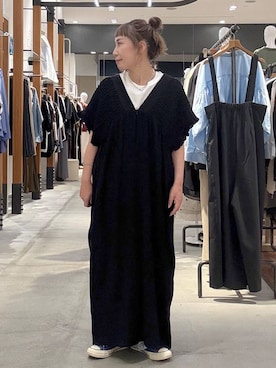 「アイテム（マタニティウェア/グッズ、ブラック系）」を使った、ピーコ✌︎さん（レディース・150cm）の春コーディネート