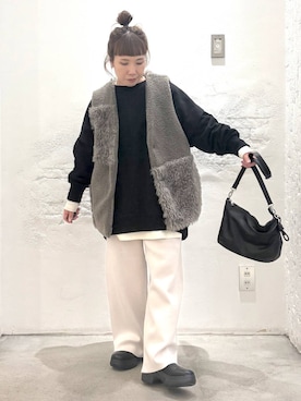 「アイテム（ブーツ）」を使った、piiiiikopiiiiikoさん（レディース・150cm・40代）の秋コーディネート