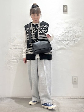 「アイテム（スウェットパンツ）」を使った、piiiiikopiiiiikoさん（レディース・150cm・40代）の秋コーディネート
