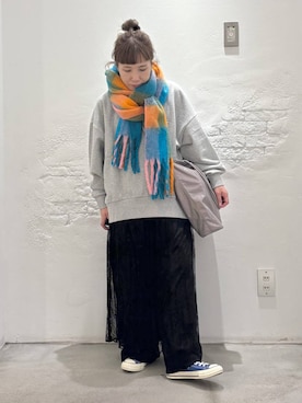 「アイテム（スウェット）」を使った、piiiiikopiiiiikoさん（レディース・150cm・40代）の秋コーディネート