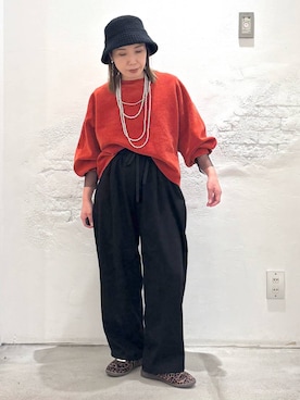 「アイテム（帽子）」を使った、piiiiikopiiiiikoさん（レディース・150cm・40代）の秋コーディネート