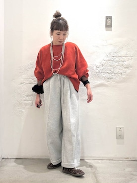 「アイテム（ネックレス）」を使った、piiiiikopiiiiikoさん（レディース・150cm・40代）の秋コーディネート