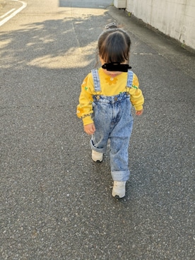 「アイテム（トップス）」を使った、ちょこさん（キッズ・90cm）の秋コーディネート