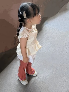 「アイテム（サンダル）」を使った、ちょこさん（キッズ・90cm）の夏コーディネート