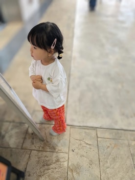 「アイテム（Tシャツ/カットソー）」を使った、ちょこさん（キッズ・90cm）の夏コーディネート