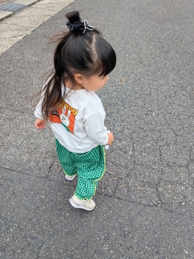 「Birthday（バースデイ）のアイテム」を使った、ちょこさん（キッズ・90cm）の秋コーディネート