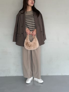 ECスタッフさん（レディース・169cm）の秋コーディネート