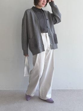 「CROSS FUNCTION（クロスファンクション）のアイテム」を使った、ECスタッフさん（レディース・154cm）の秋コーディネート