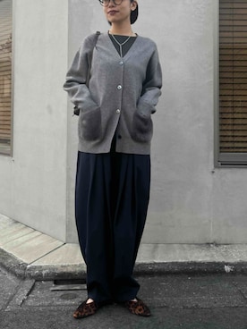 「CROSS FUNCTION（クロスファンクション）のアイテム」を使った、ECスタッフさん（レディース・167cm）の秋コーディネート