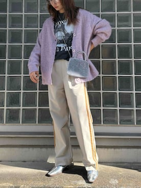 「CROSS FUNCTION（クロスファンクション）のアイテム」を使った、ECスタッフさん（レディース・167cm）の秋コーディネート