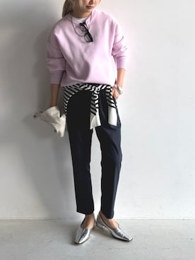 「CROSS FUNCTION（クロスファンクション）のアイテム」を使った、ECスタッフさん（レディース・167cm）の冬コーディネート