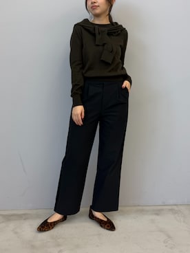 「CROSS FUNCTION（クロスファンクション）のアイテム」を使った、ECスタッフさん（レディース・169cm）の冬コーディネート