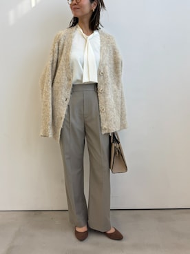 「CROSS FUNCTION（クロスファンクション）のアイテム」を使った、ECスタッフさん（レディース・165cm）の冬コーディネート