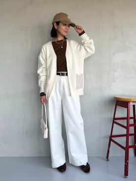 ECスタッフさん（レディース・165cm）の秋コーディネート