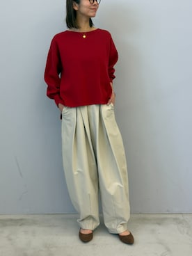 「CROSS FUNCTION（クロスファンクション）のアイテム」を使った、ECスタッフさん（レディース・165cm）の冬コーディネート