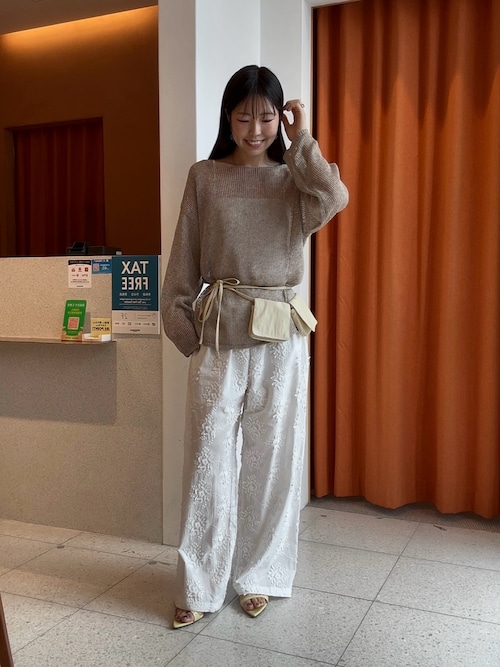 3D刺繍パンツ（その他パンツ）｜Whim Gazette（ウィムガゼット）の