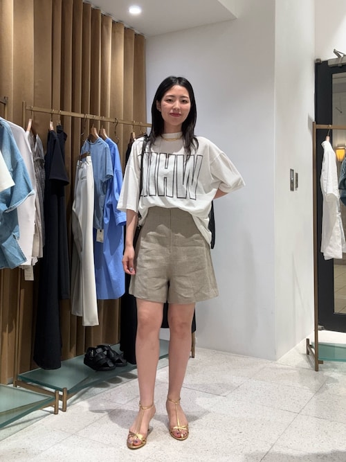 セール】リネンハイウエストショートパンツ（その他パンツ