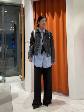 「アイテム（キーホルダー）」を使った、gotoさん（レディース・159cm）の秋コーディネート