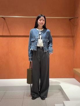 「Drawing Numbers（ドローイング ナンバーズ）のアイテム」を使った、gotoさん（レディース・159cm）の冬コーディネート