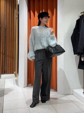 「アイテム（キャスケット）」を使った、gotoさん（レディース・159cm）の秋コーディネート