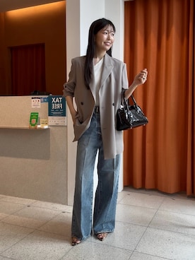「Drawing Numbers（ドローイング ナンバーズ）のアイテム」を使った、gotoさん（レディース・159cm）の春コーディネート