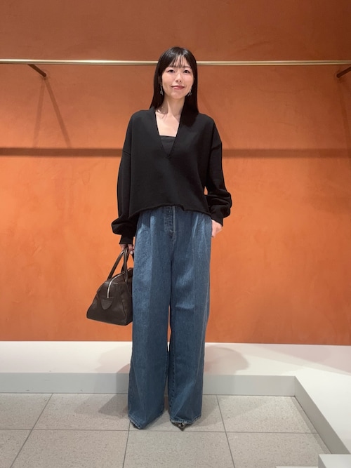 スウェットVネックプルオーバー２