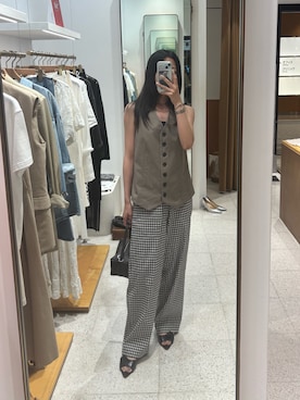 「ジレ」｜gotoさん（レディース・159cm）の夏コーディネート
