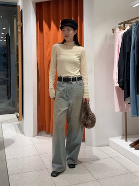 「アイテム（キャスケット）」を使った、gotoさん（レディース・159cm）の秋コーディネート