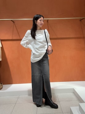 「秋」｜「アイテム（ブーツ）」を使った、gotoさん（レディース・159cm）の秋コーディネート